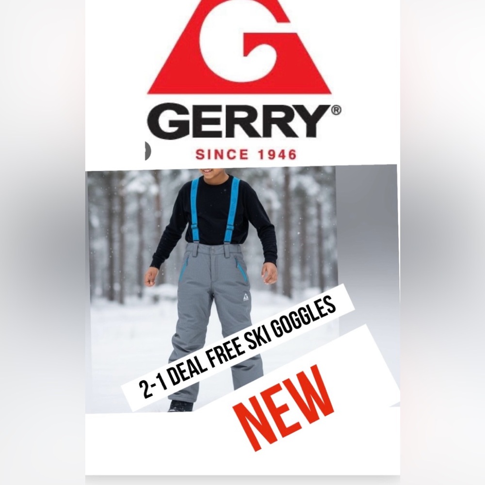 2-1 Gerry Weber Girl Gray Blue  Ski pants+ free Googles